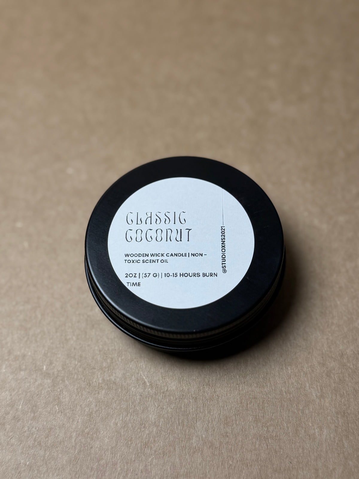CLASSIC COCONUT TRAVEL TIN CANDLE