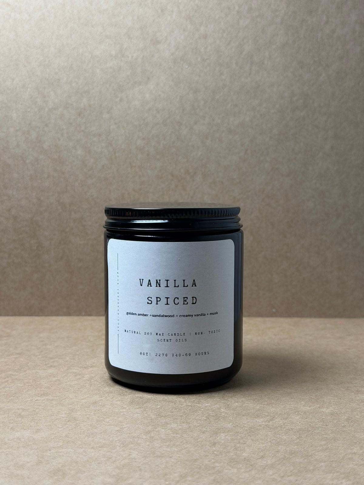 VANILLA SPICED SOY WAX CANDLE