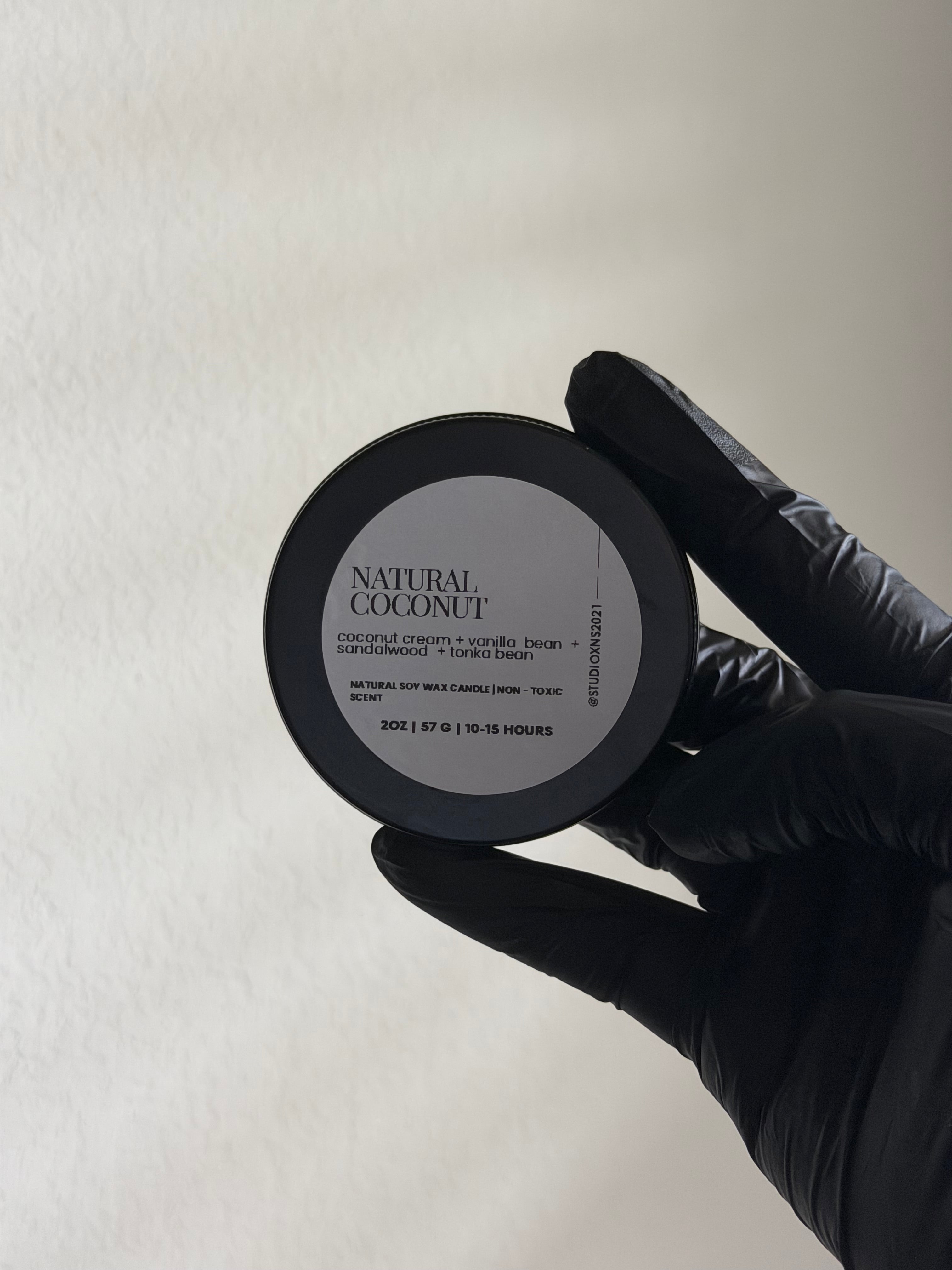 NATURAL COCONUT TRAVEL TIN CANDLE