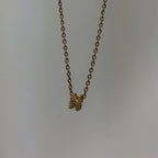 GOLD BUBBLE INITIAL NECLAKE