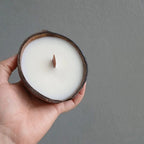 COCONUT SHELL SOY CANDLE SANDALWOOD 4.OZ