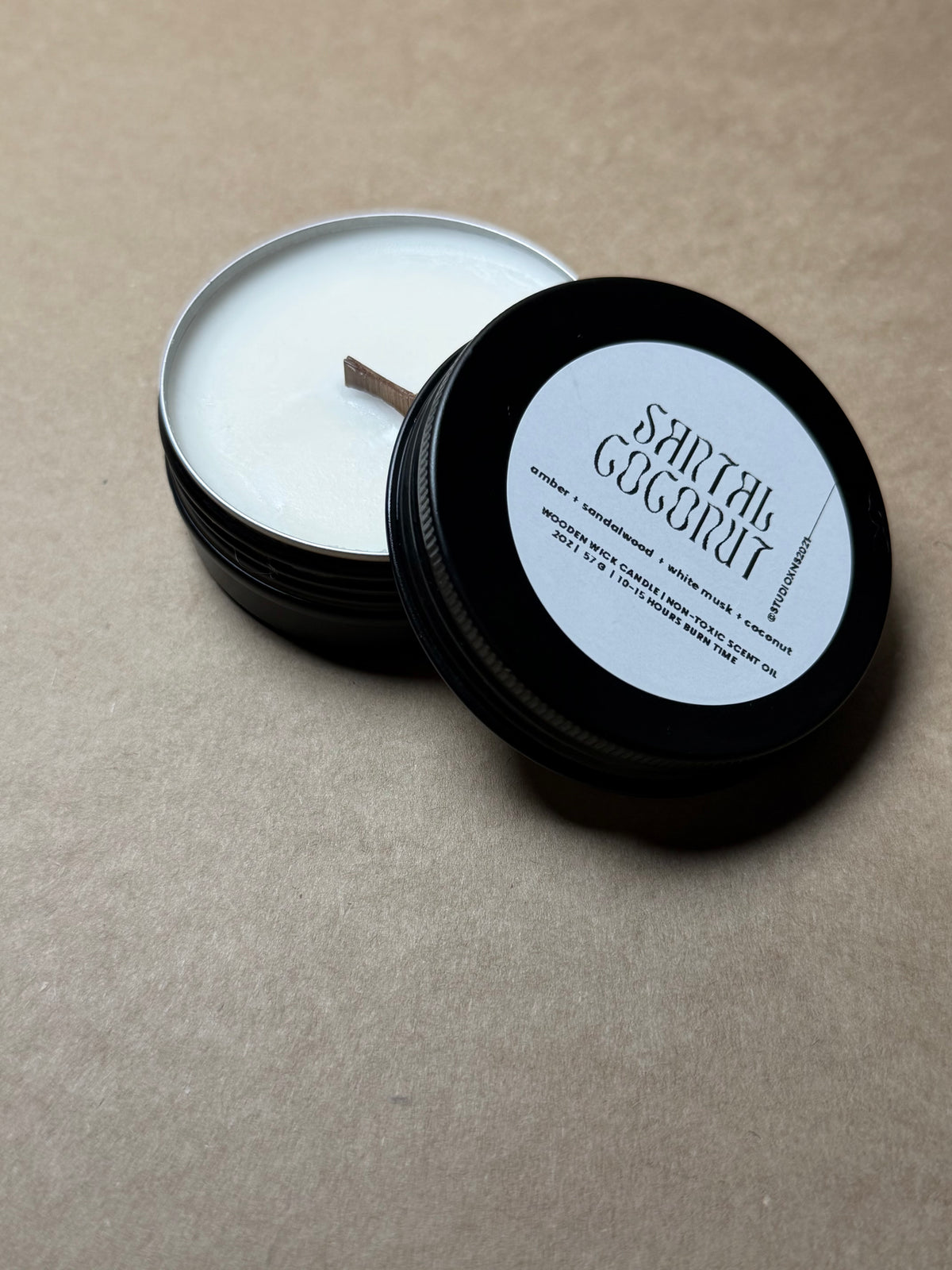 SANTAL COCONUT TRAVEL TIN CANDLE