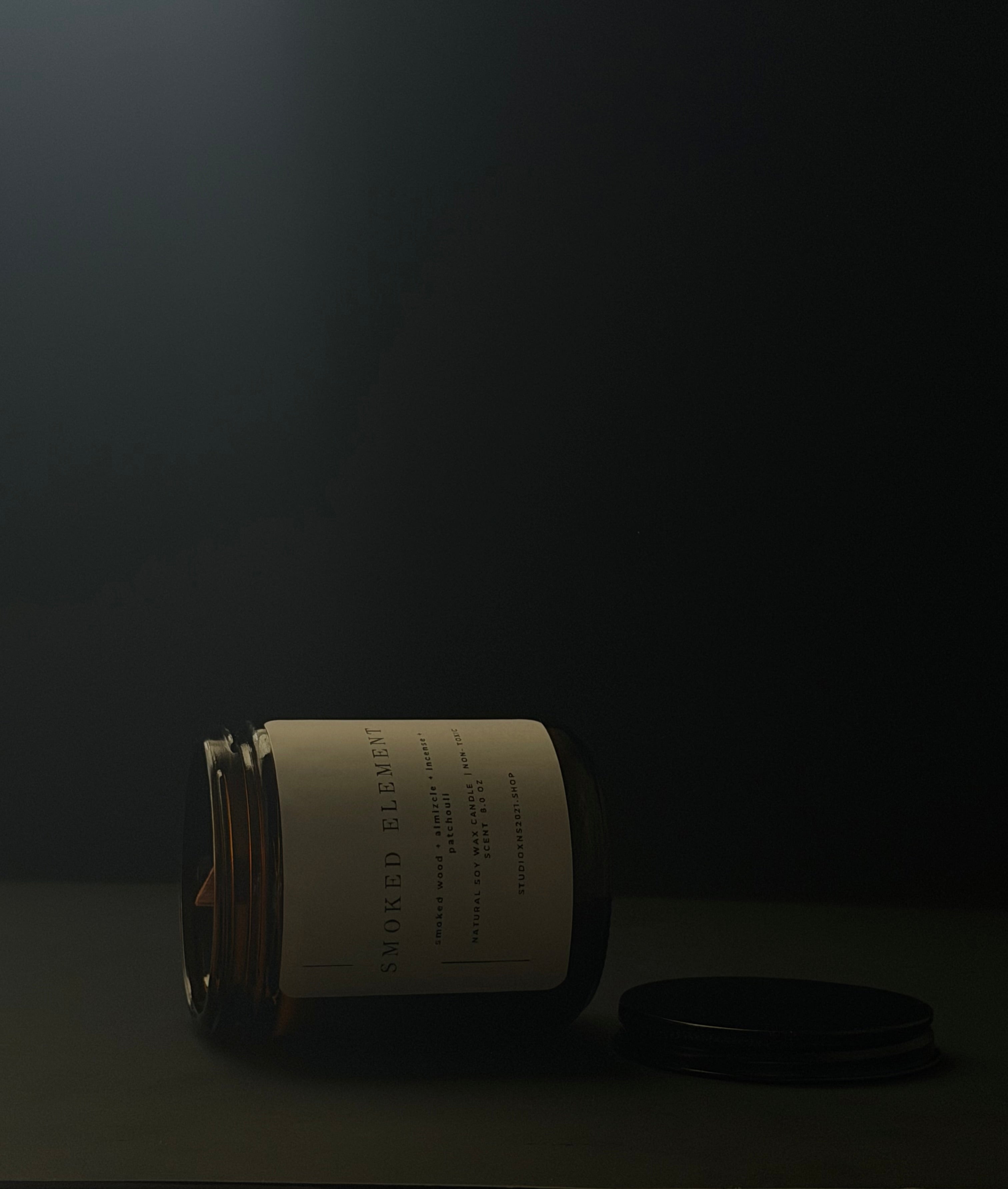 SMOKED ELEMENT SOY WAX CANDLE