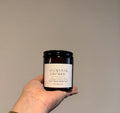 EUCALYPTUS+ LAVENDER SOY WAX CANDLE .