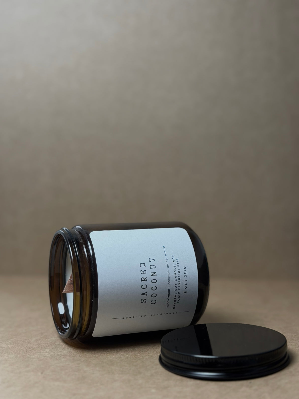 SACRED COCONUT  SOY WAX CANDLE