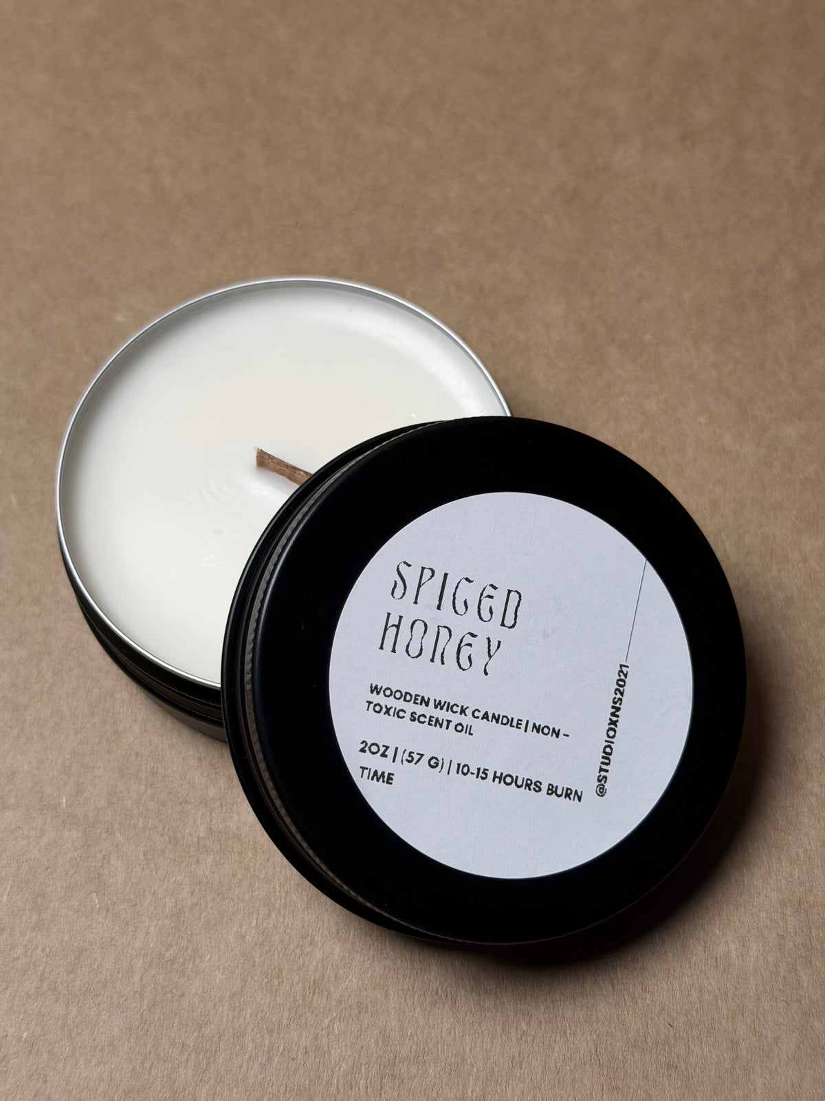 SPICED HONEY TRAVEL TIN CANDLE