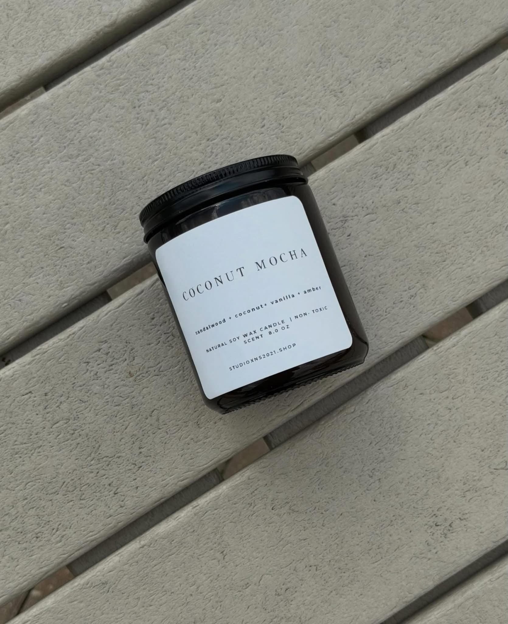 COCONUT  MOCHA SOY WAX CANDLE