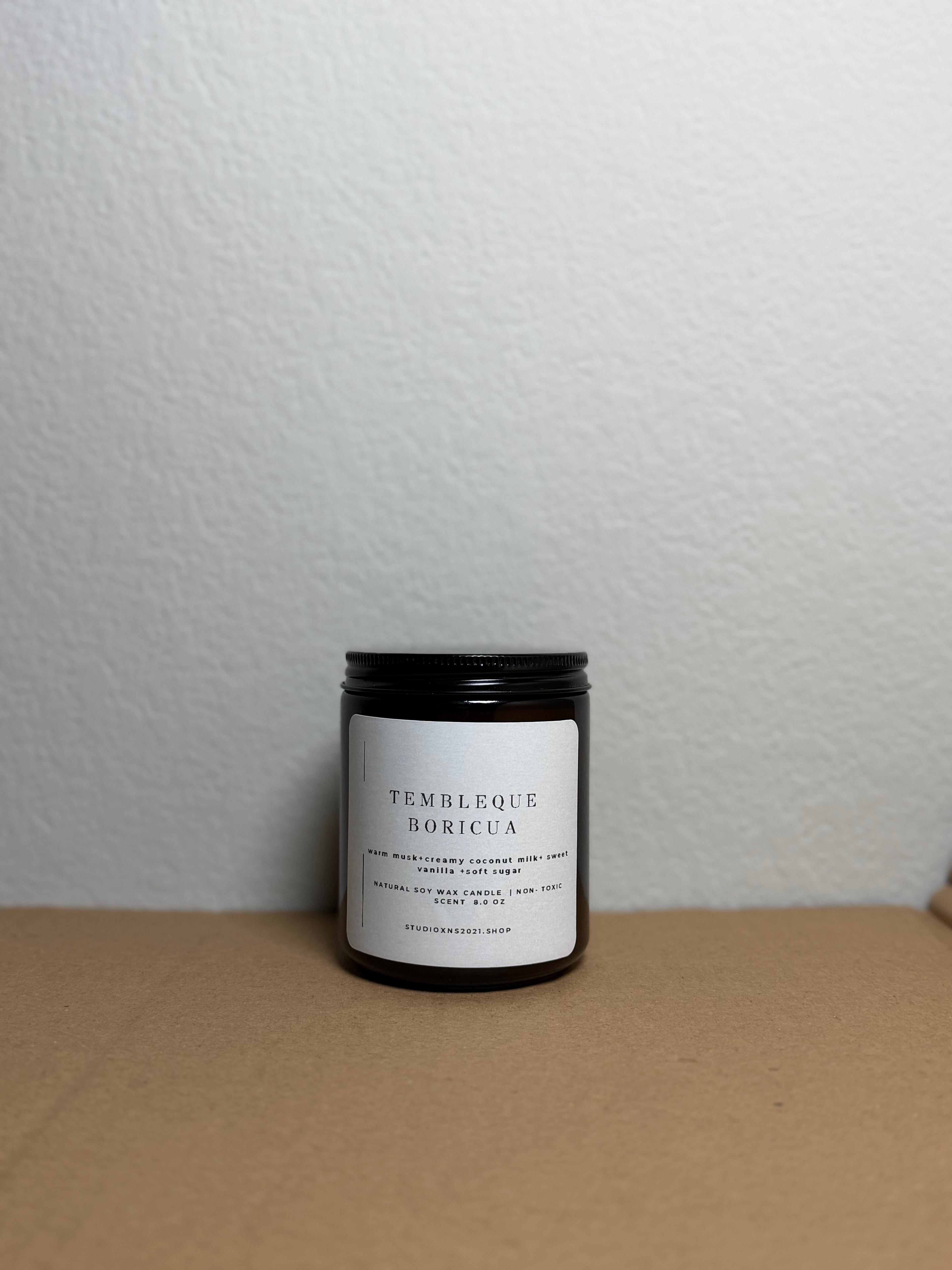 TEMBLEQUE BORICUA SOY WAX CANDLE