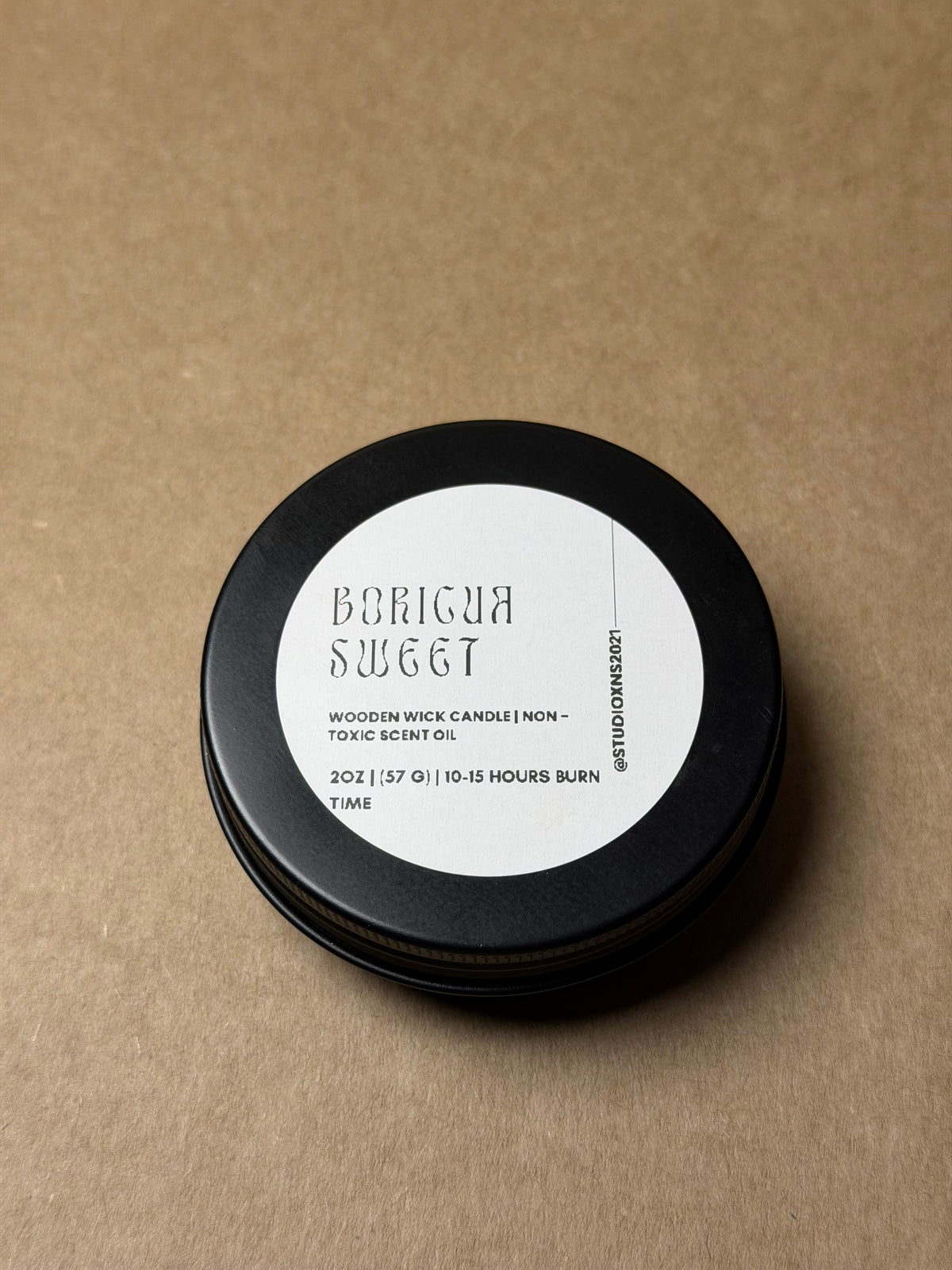 BORICUA SWEET TRAVEL TIN CANDLE