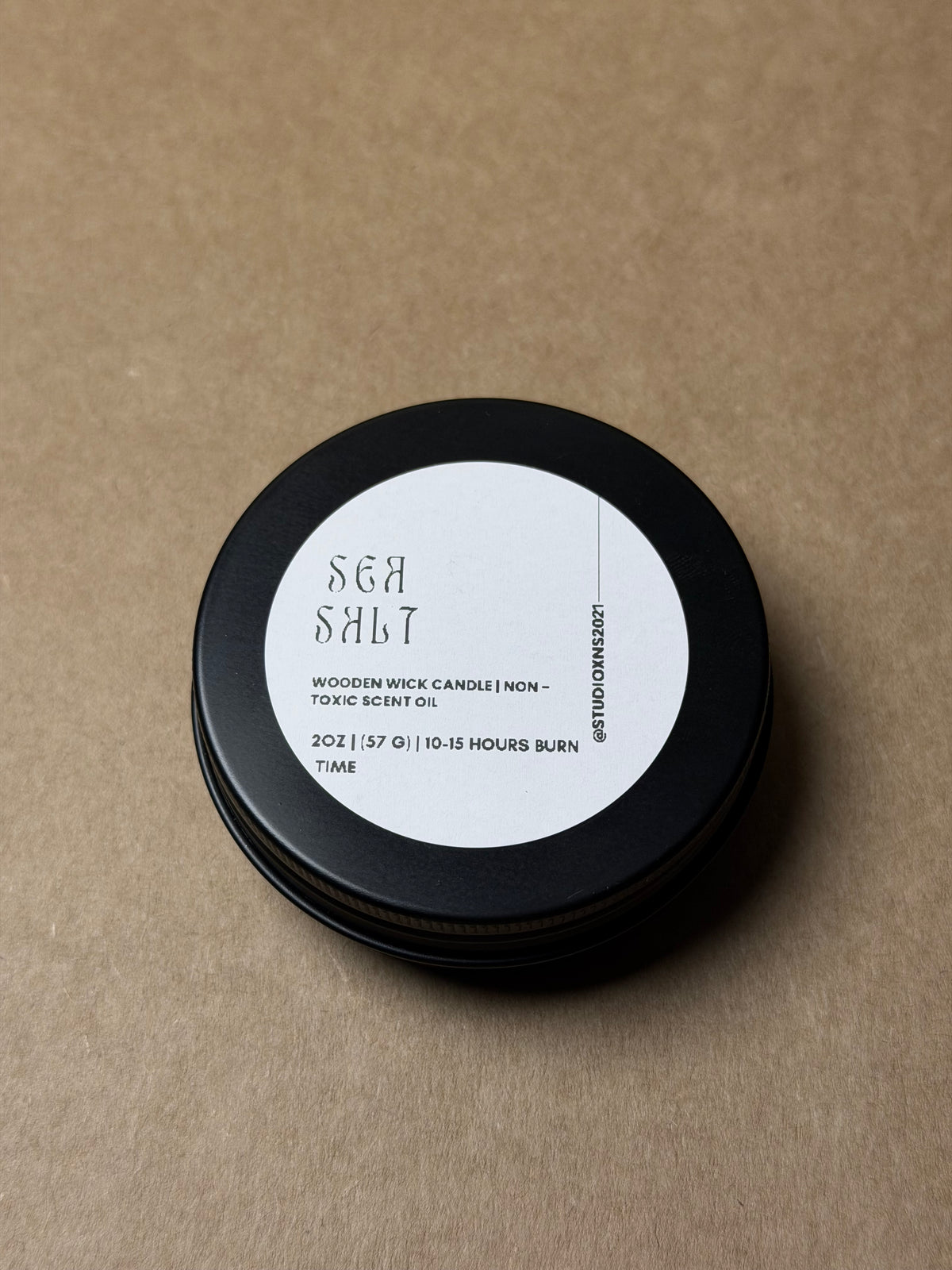SEA SALT TRAVEL TIN CANDLE