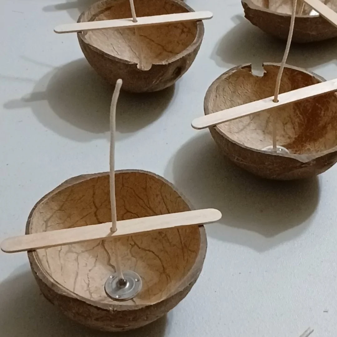 WHOLESALE COCONUT SHELL CANDLE BUNDLE – PALO SANTO