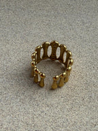 GOLD BONES RING