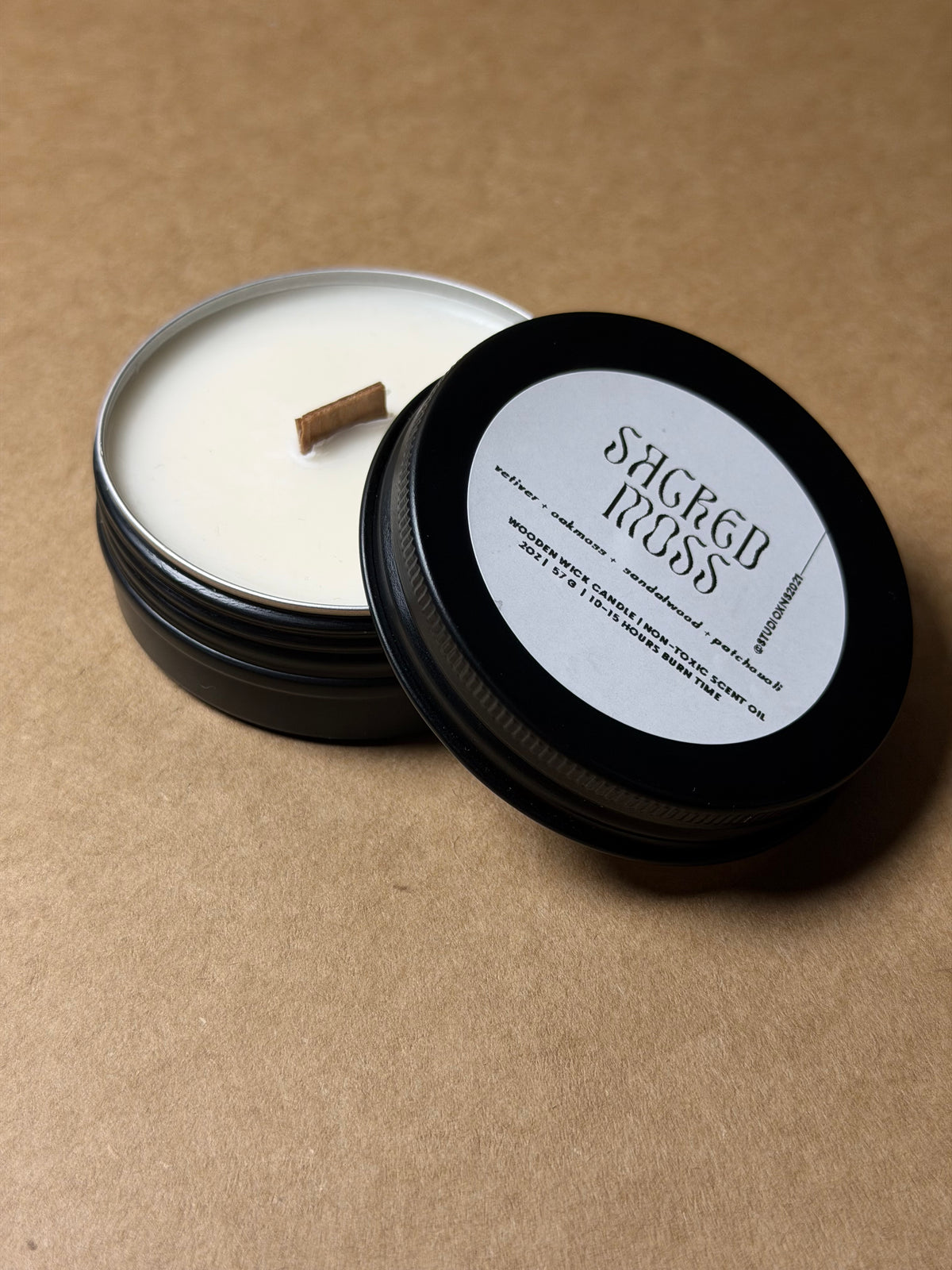 SACRED MOSS TRAVEL TIN CANDLE