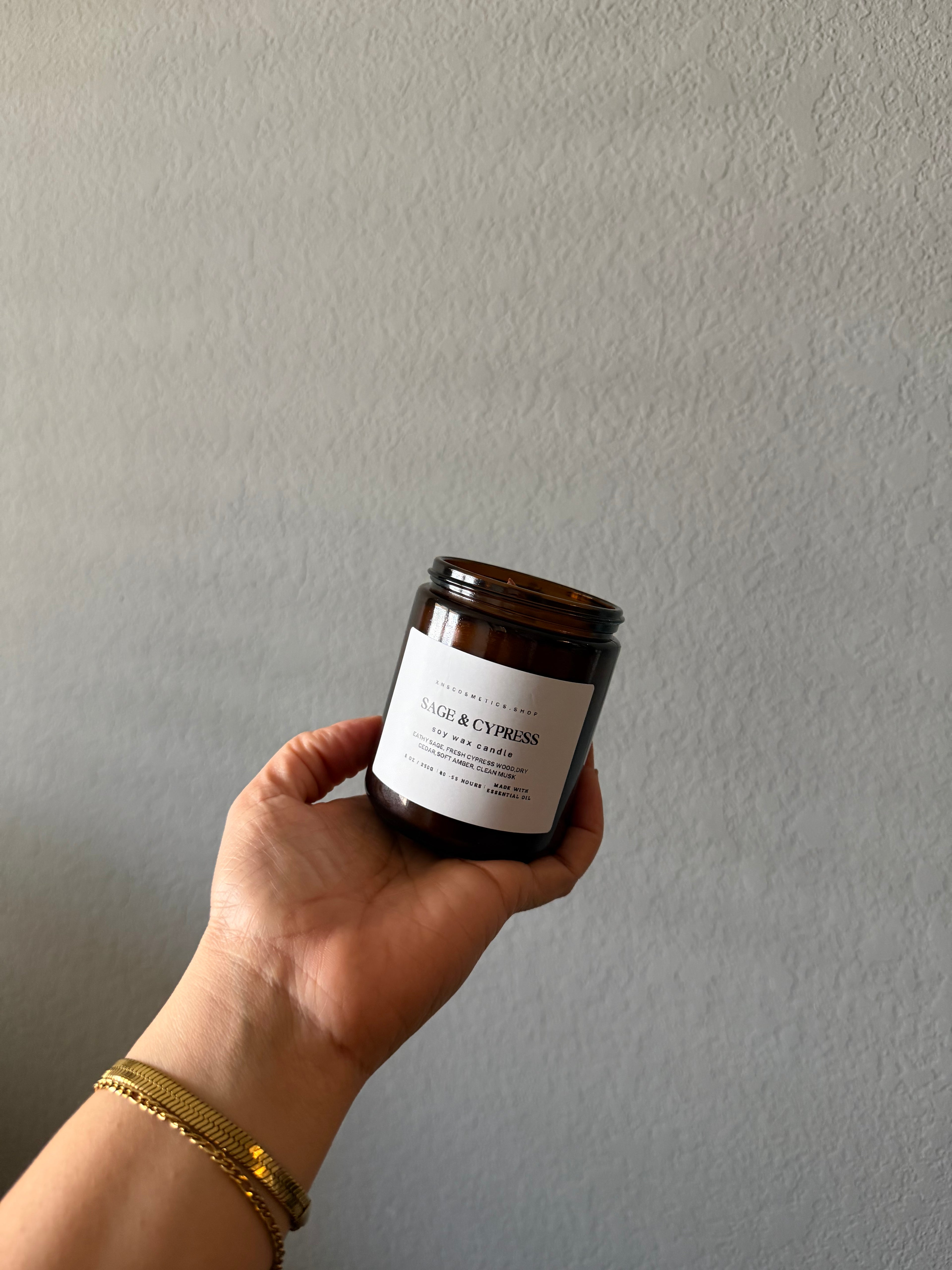 SAGE + CYPRESS SOY WAX CANDLE