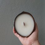 SACRED AMBER COCONUT SHELL CANDLE