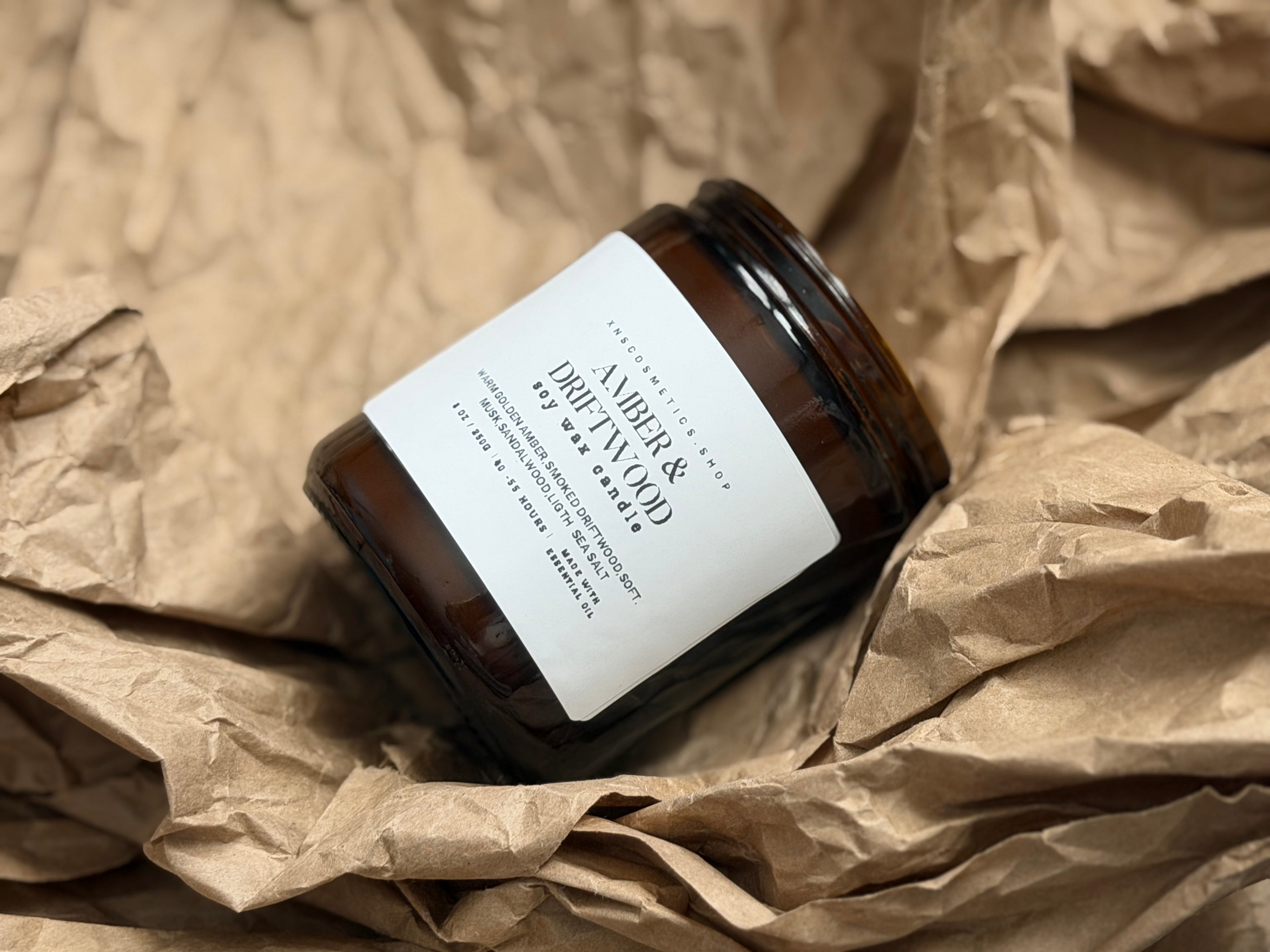 AMBER ELEMENT SOY WAX CANDLE