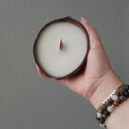 CRANKING BIRCH COCONUT SHELL CANDLE