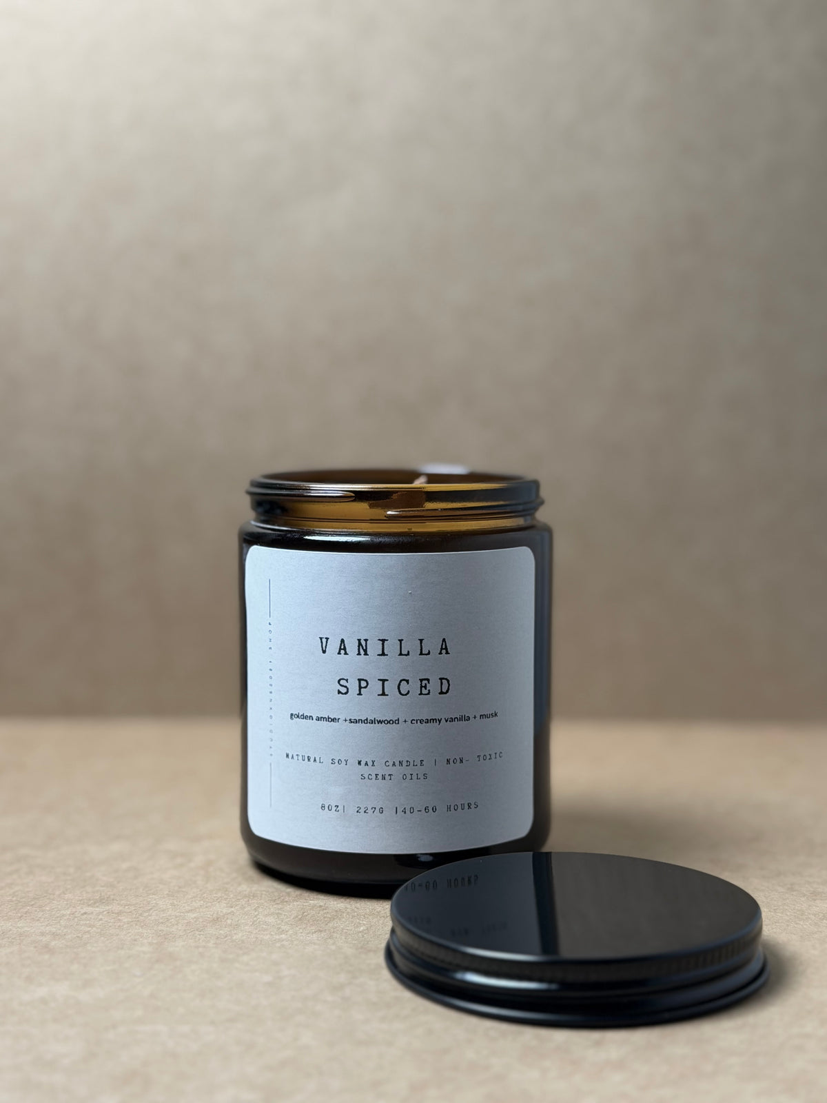 VANILLA SPICED SOY WAX CANDLE