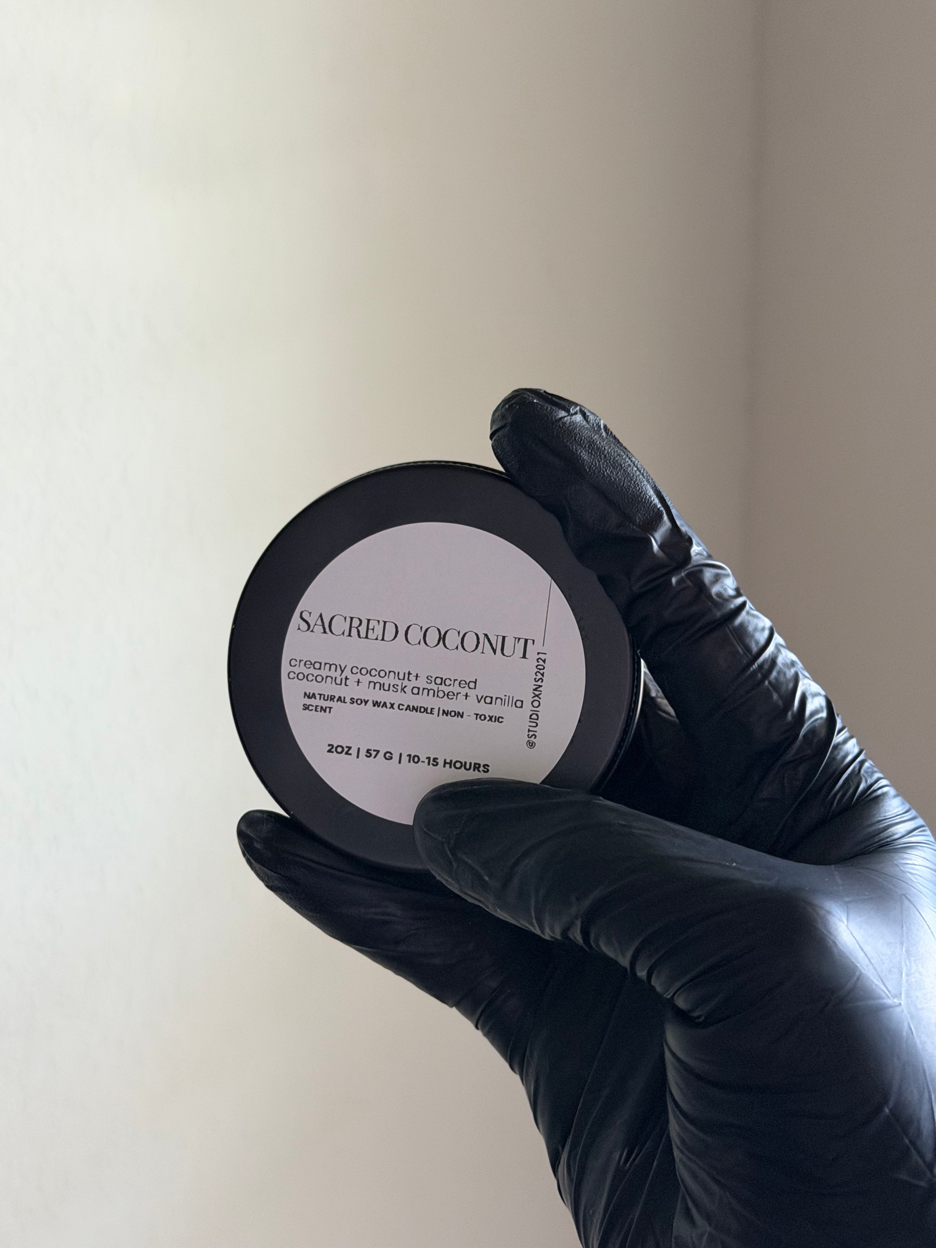 SACRED COCONUT TRAVEL TIN CANDLE
