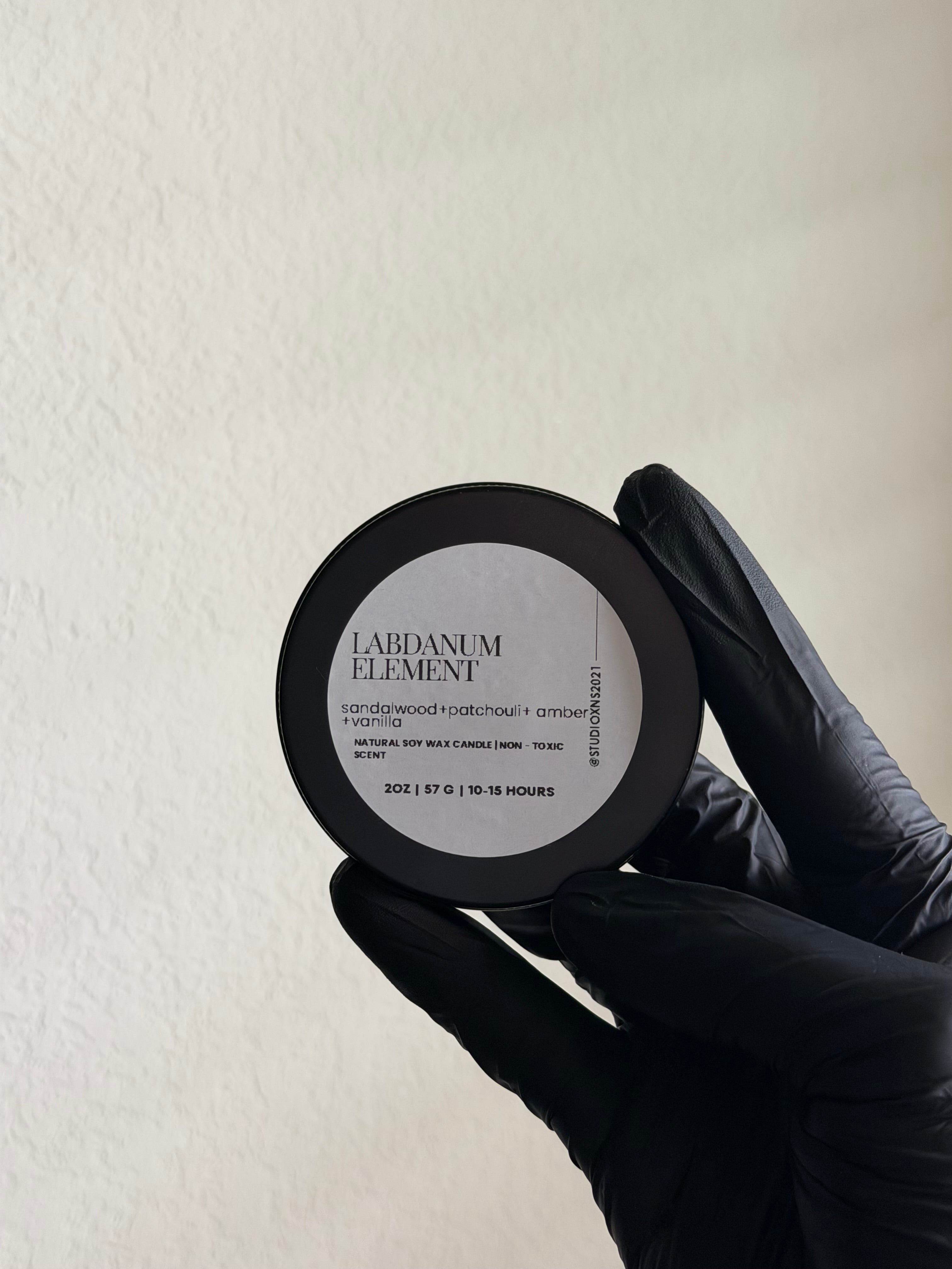 LABDANUM ELEMENT TRAVEL TIN CANDLE