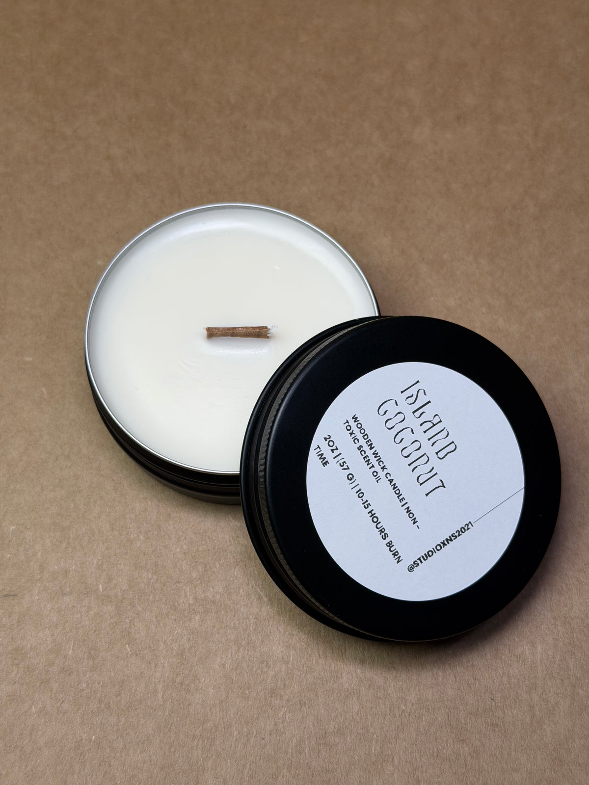 ISLAND COCONUT TRAVEL TIN CANDLE