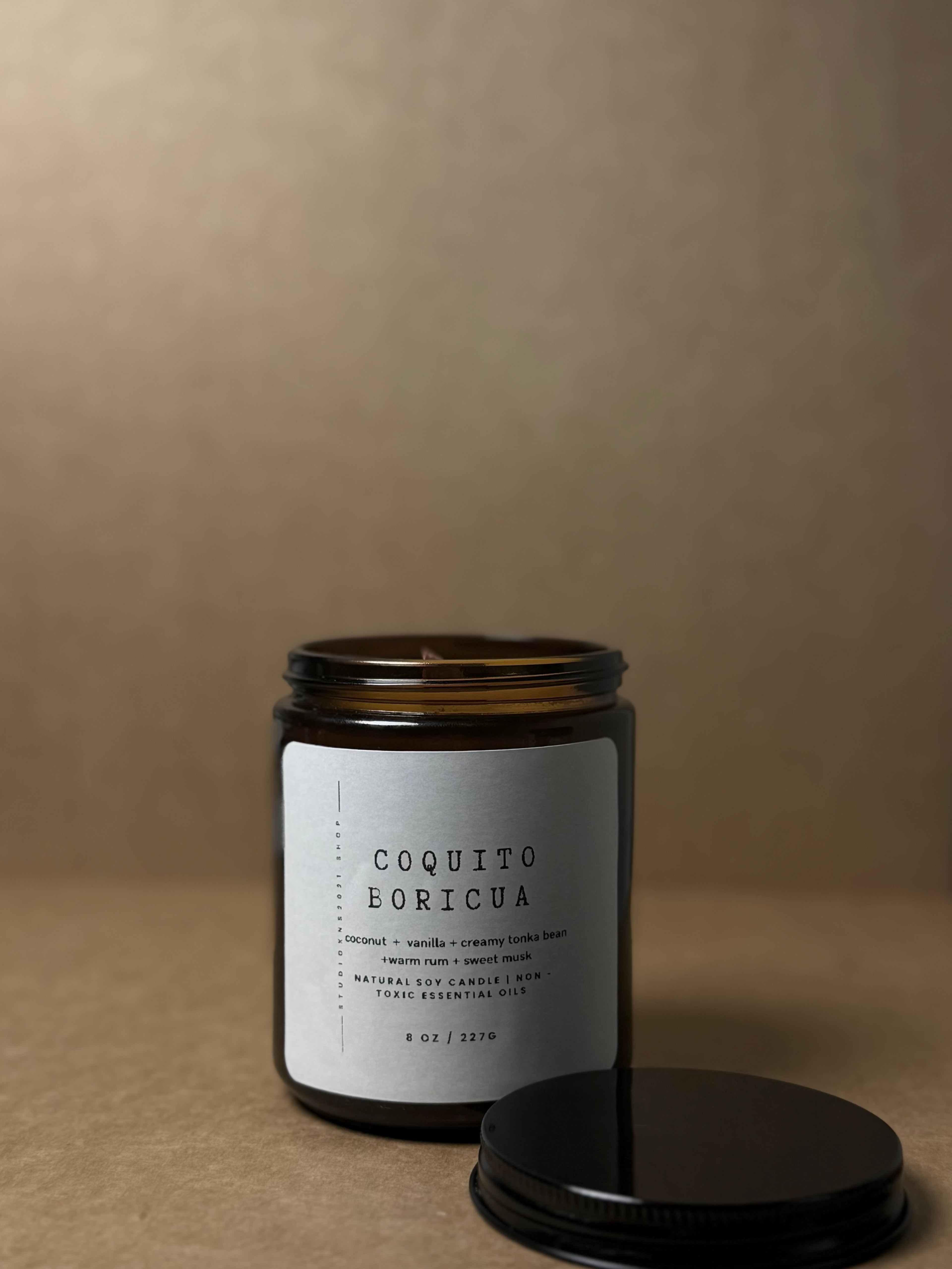COQUITO BORICUA SOY WAX CANDLE