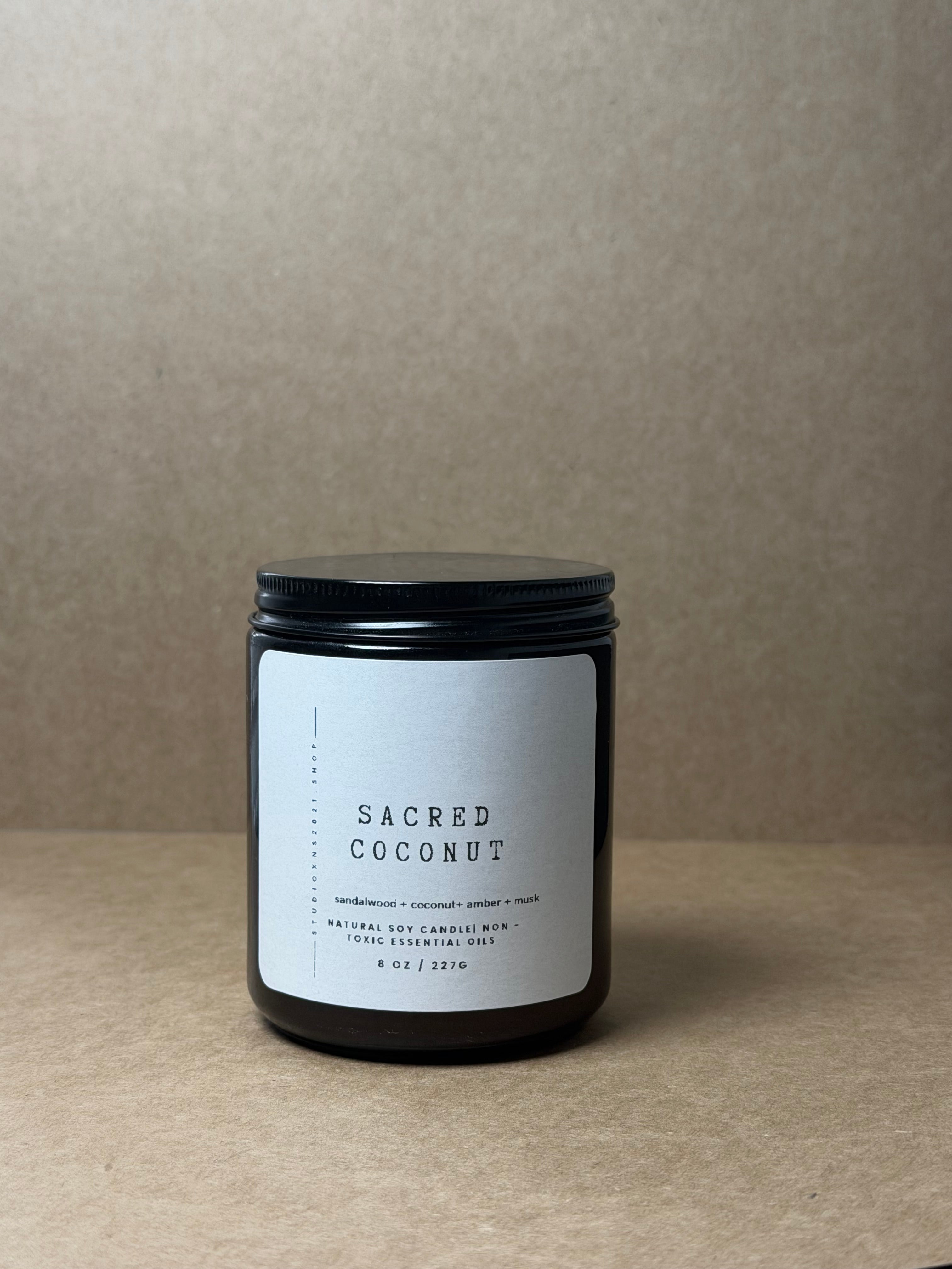 SACRED COCONUT  SOY WAX CANDLE