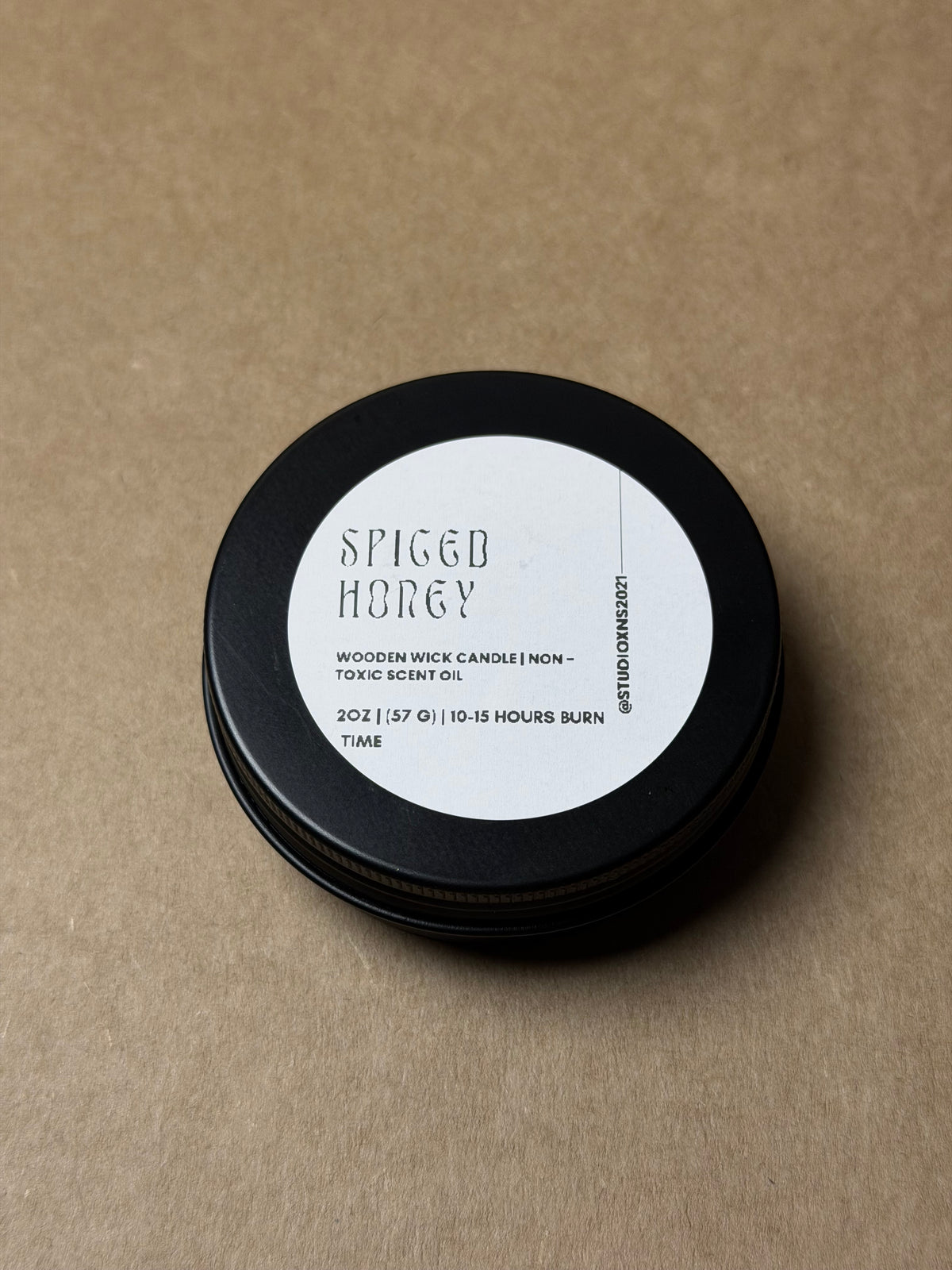 SPICED HONEY TRAVEL TIN CANDLE