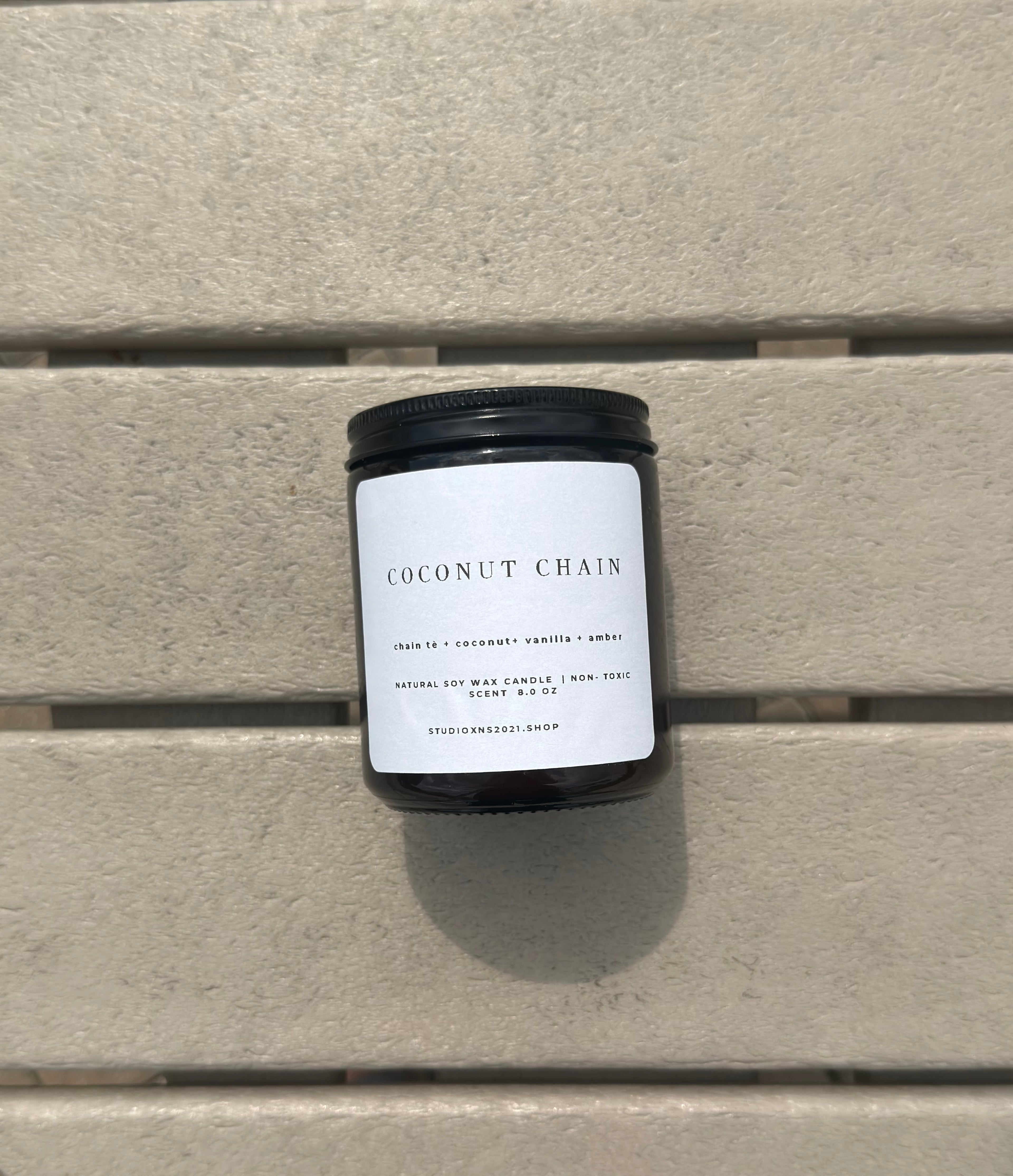 COCONUT CHAIN SOY WAX CANDLE
