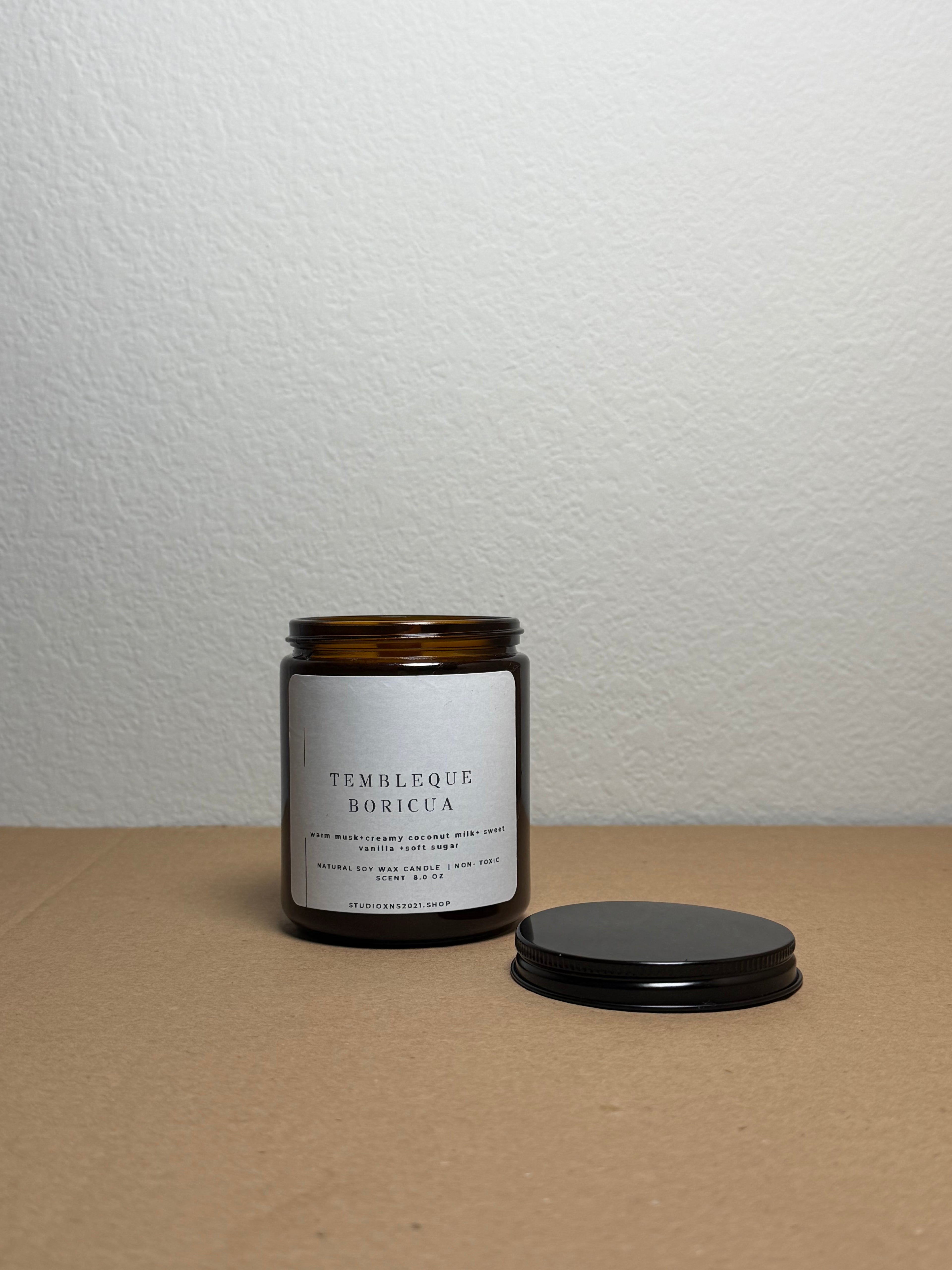 TEMBLEQUE BORICUA SOY WAX CANDLE