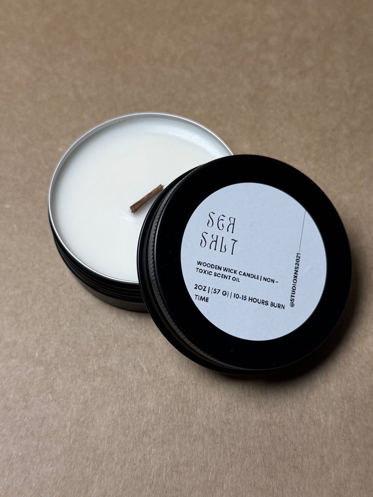 SEA SALT TRAVEL TIN CANDLE