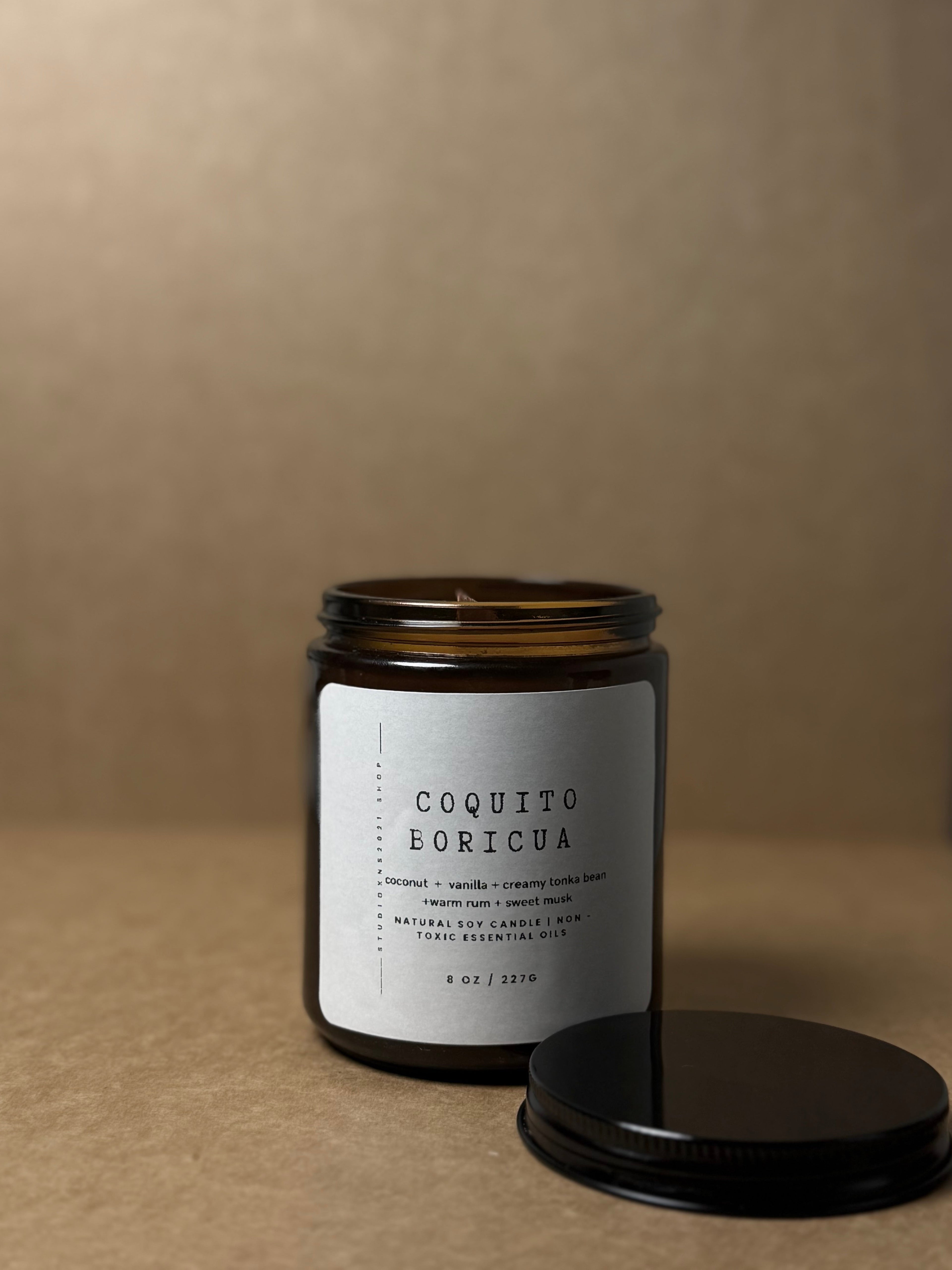COQUITO BORICUA SOY WAX CANDLE