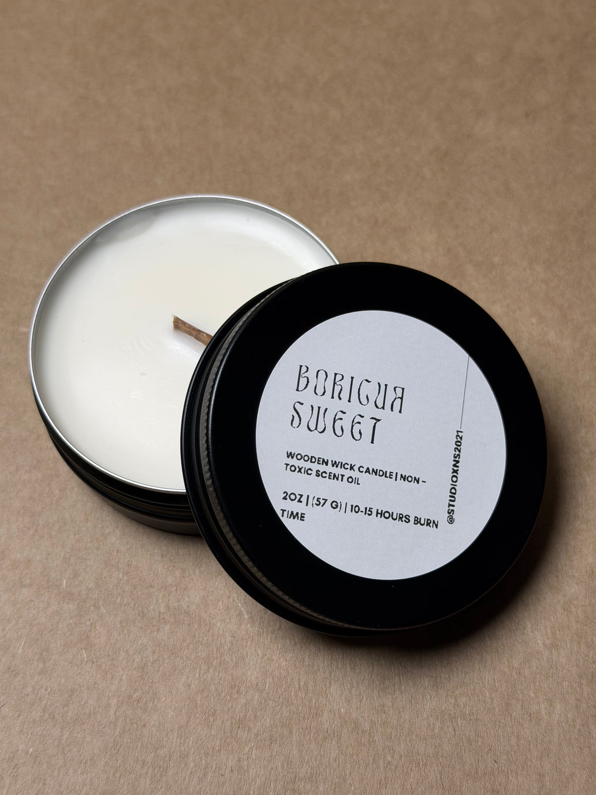 BORICUA SWEET TRAVEL TIN CANDLE