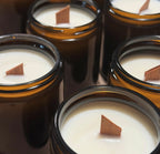 EUCALYPTUS+ LAVENDER SOY WAX CANDLE .