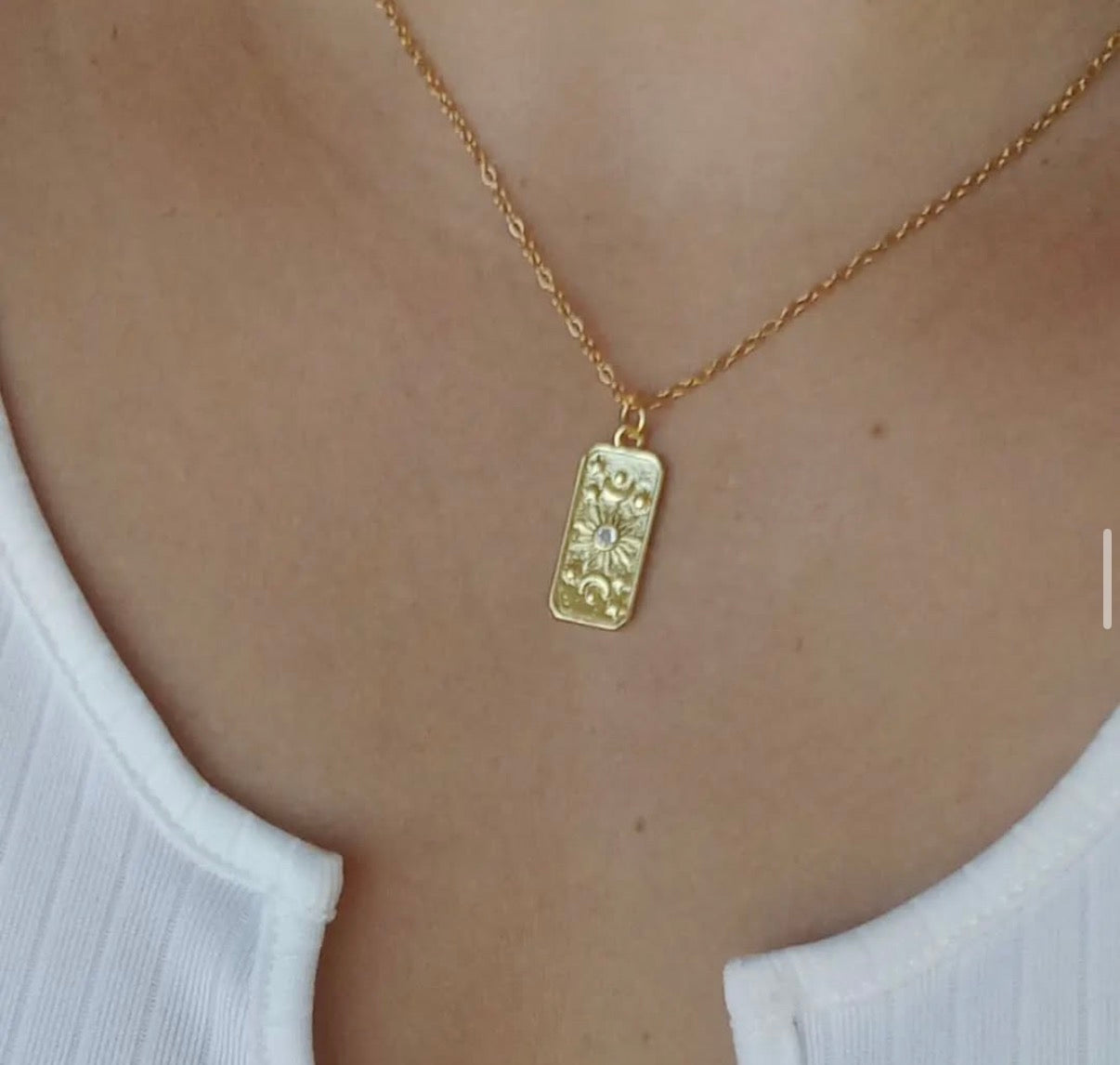 TAROT SUN CARD NECKLACE