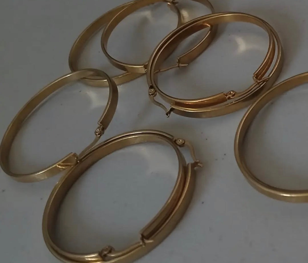FLAT  HOOPS LARGE