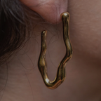 TIDAL GOLD EARRINGS