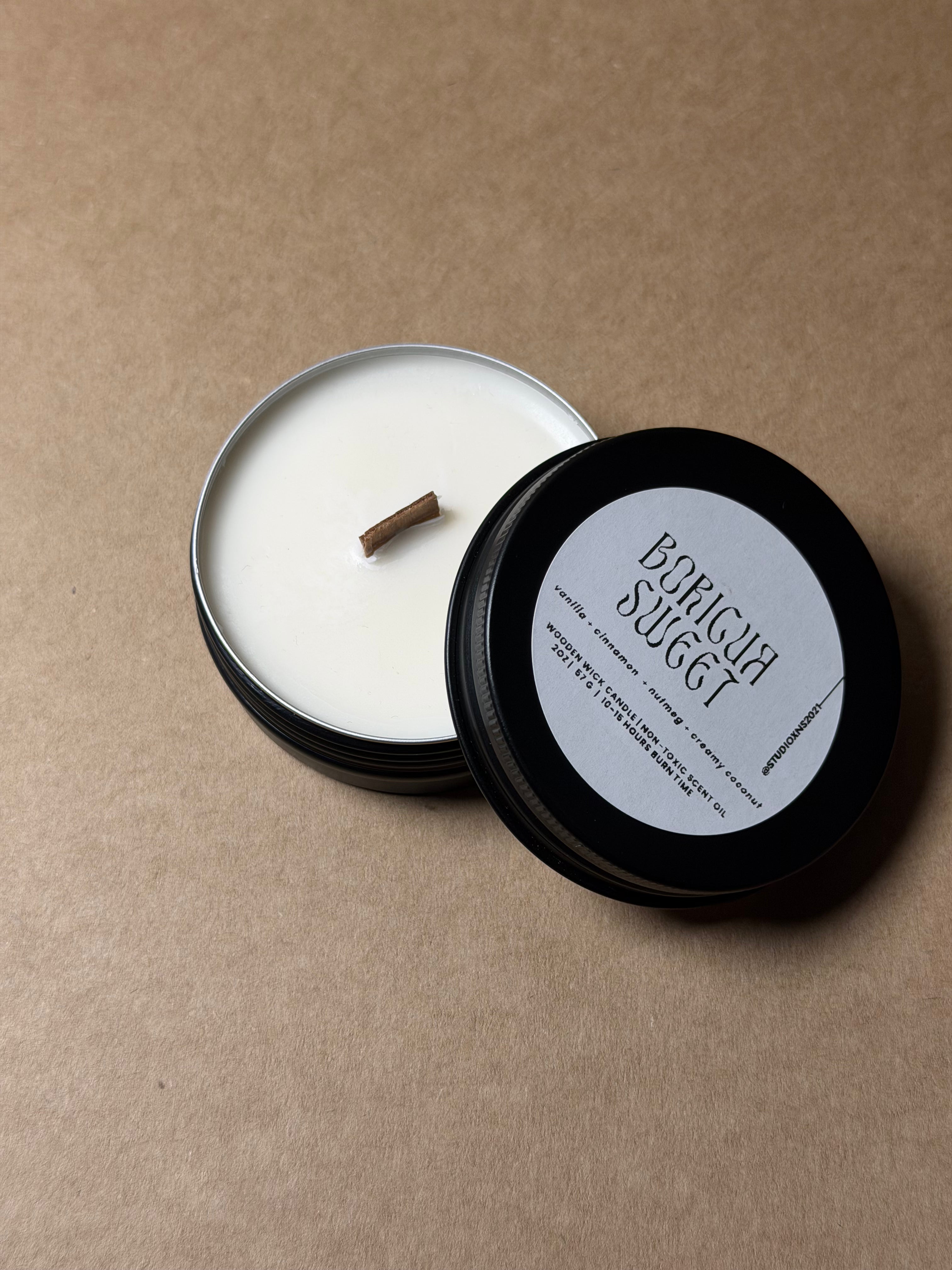 BORICUA SWEET TRAVEL TIN CANDLE