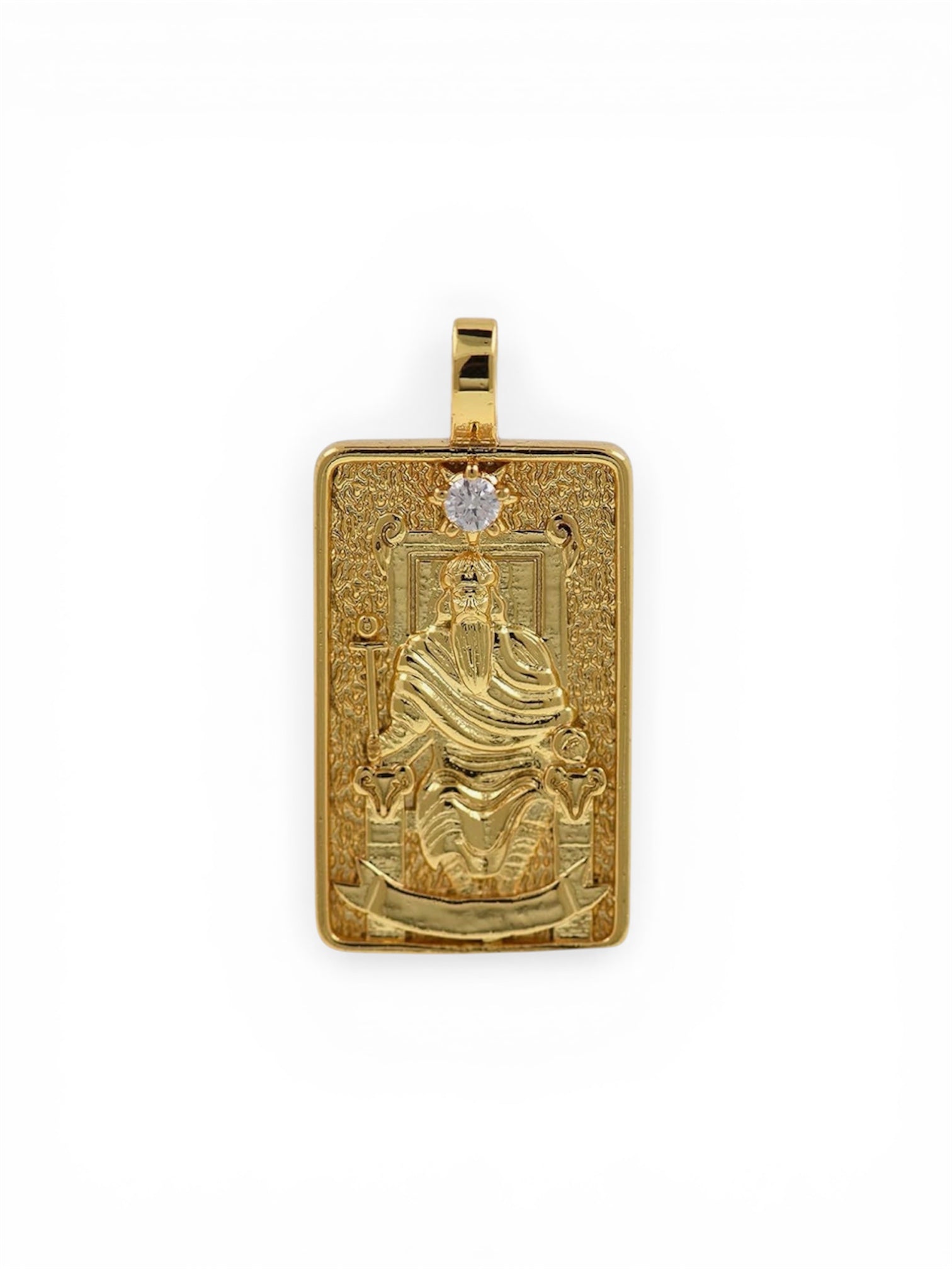 THE EMPEROR TAROT CARD NECKLACE