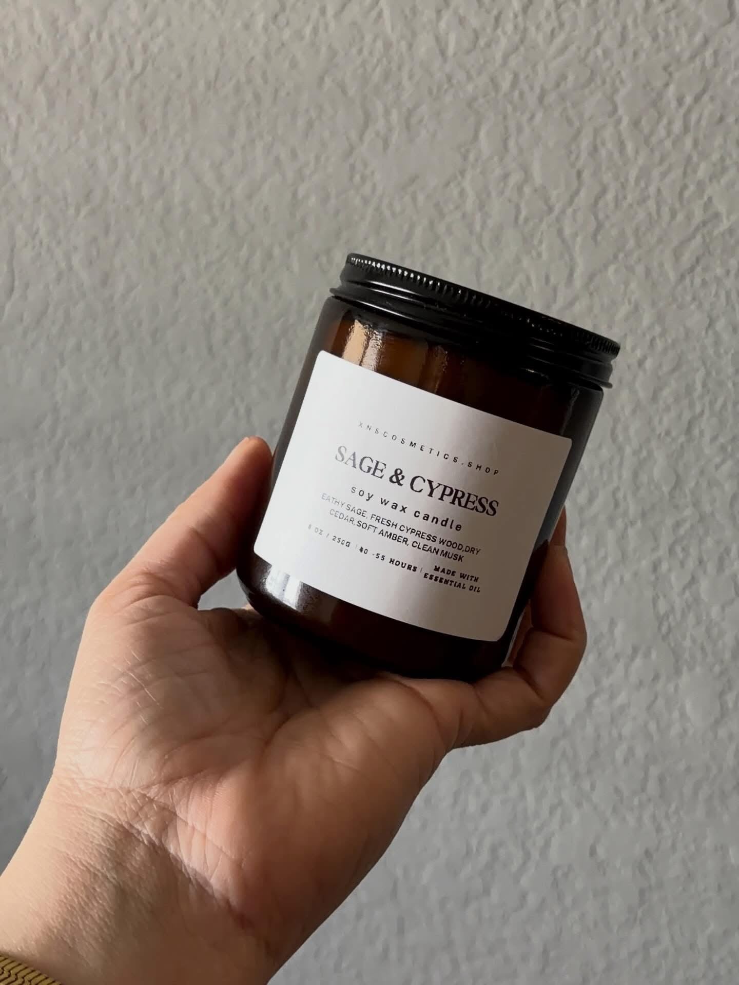 SAGE + CYPRESS SOY WAX CANDLE