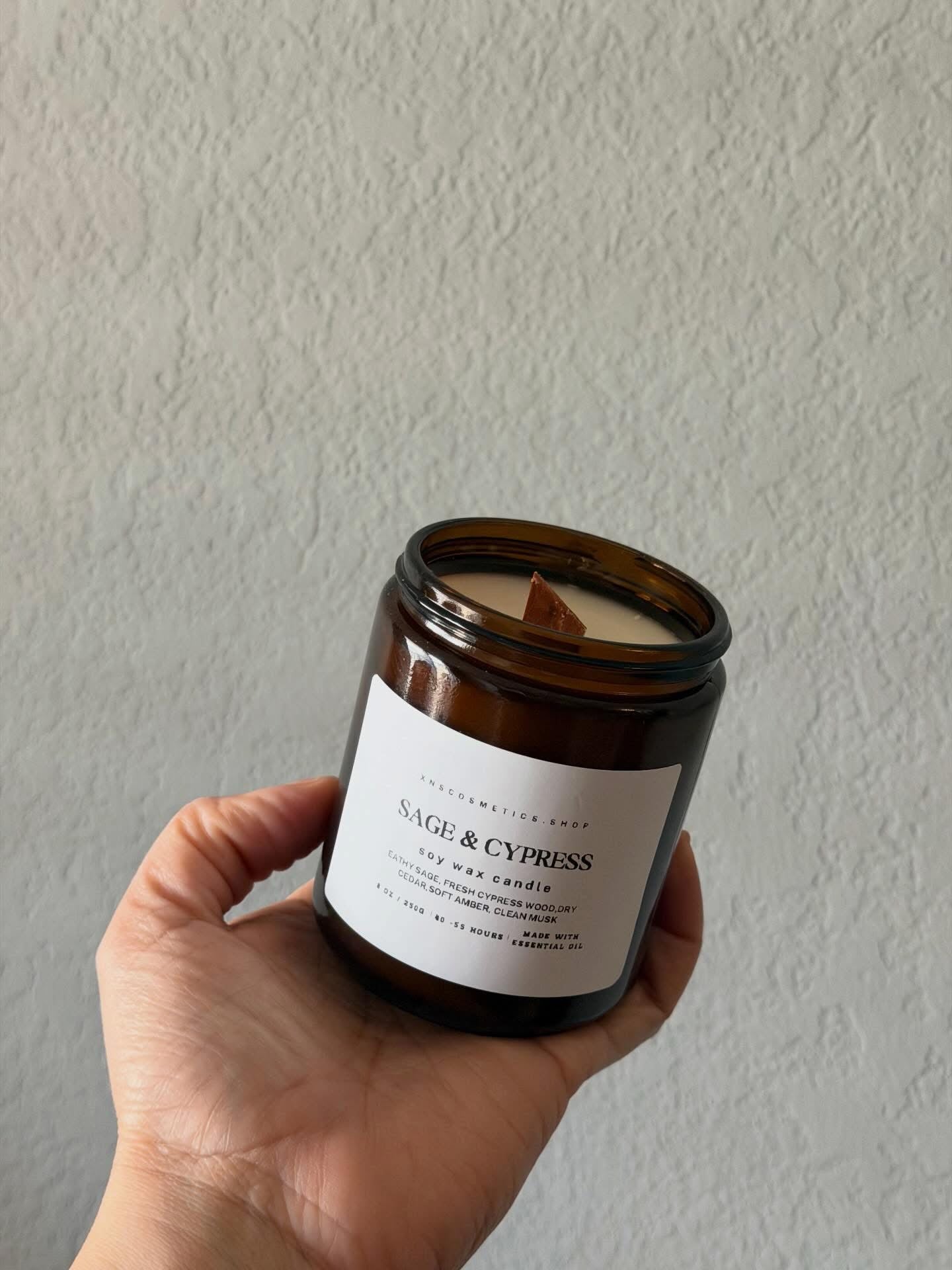 SAGE + CYPRESS SOY WAX CANDLE